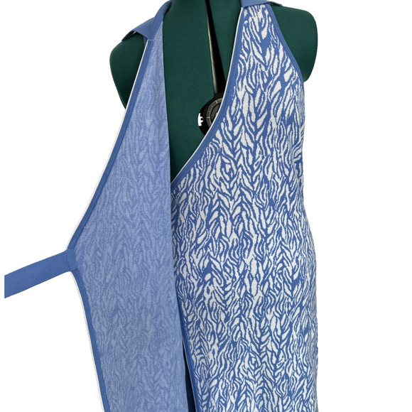 Diane Von Furstenberg Blue Sheath Halter Dress - Picture 5 of 9